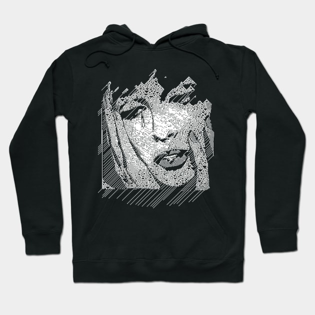 Crying Girl Pop Art Abstract Design Hoodie by DankFutura